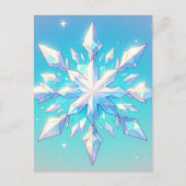 Anime style Snowflake Art Collection Postkarte (Vorderseite)