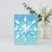 Anime style Snowflake Art Collection Postkarte (Stehend Vorderseite)