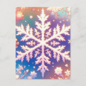 Anime style Snowflake Art Collection Postkarte (Vorderseite)