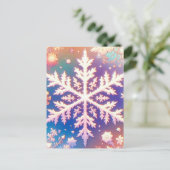 Anime style Snowflake Art Collection Postkarte (Stehend Vorderseite)