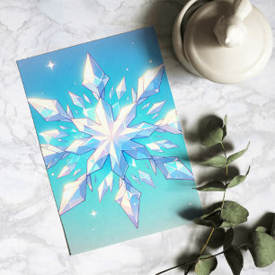 Anime style Snowflake Art Collection Postkarte