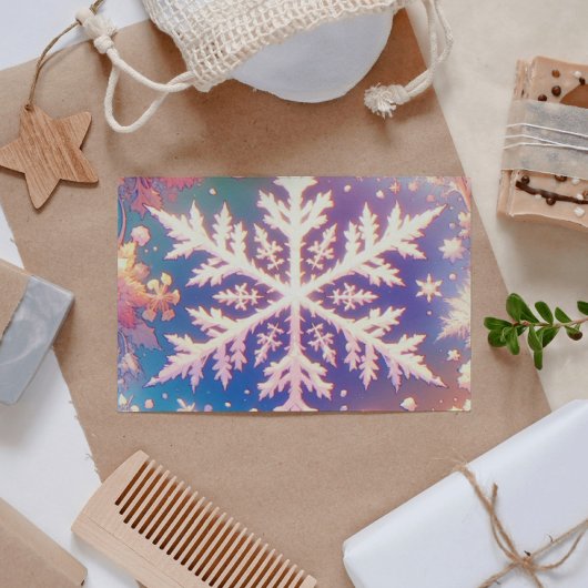 Anime style Snowflake Art Collection Postkarte