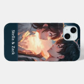 Anime Sunset Couple Case-Mate iPhone Hülle (Rückseite (Horizontal))