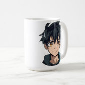 Anime Superpower Delight - Young Man Character Kaffeetasse (VorderseiteRechts)