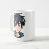 Anime Superpower Delight - Young Man Character Kaffeetasse (Vorderseite Links)
