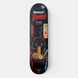 Anime Süße Japanische Ramen Katze Skateboard Deck