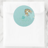 Anime Tea Party Runder Aufkleber (Tasche)