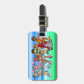 Anime-Tennis-Charaktere Gepäckanhänger (Vorderseite vertikal)