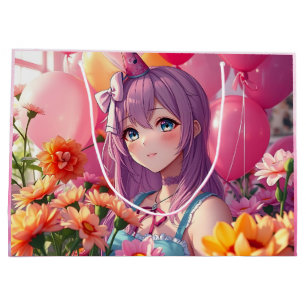 Anime Themed Birthday Girl Große Geschenktüte