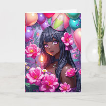 Anime Themed Birthday Girl of Color