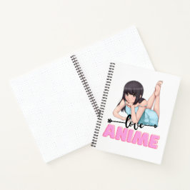 Anime-Themed Spiral-Notebook Notizblock