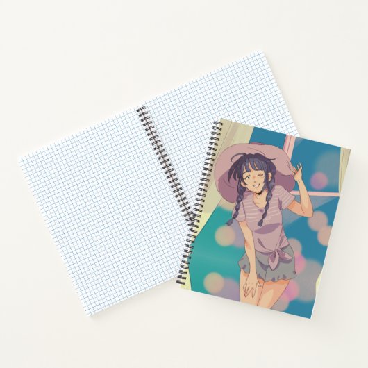Anime-Themed Spiral-Notebook Notizblock (Innenseite)
