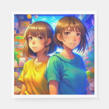 Anime Themed Twin Girls Geburtstagsparty