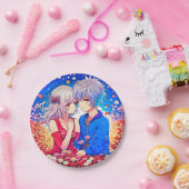 Anime Themed Valentinstag Party Pappteller (Party)