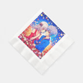 Anime Themed Valentinstag Party Serviette (Ecke)