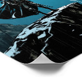 Anime Thunderstorm Cliff Warrior Wall Art Poster (Ecke)