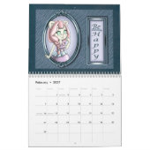 Anime-Tiere 2027 Affirmationen Kalender (Feb 2027)