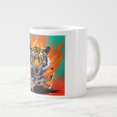 Anime-Tiger Jumbo-Tasse (Vorderseite Rechts)