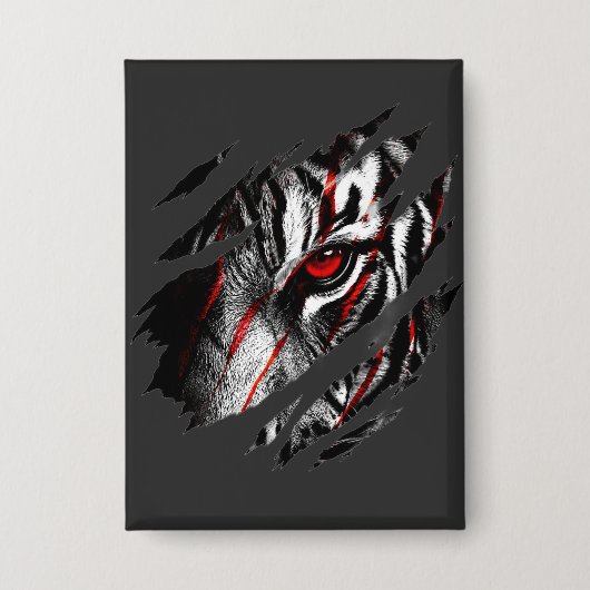 Anime-Tigeraugen durch Kratzer Button (Vorderseite)