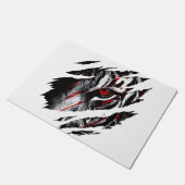 Anime-Tigeraugen durch Kratzer Fußmatte (Schrägansicht)