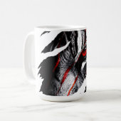Anime-Tigeraugen durch Kratzer Kaffeetasse (Vorderseite Links)