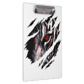 Anime-Tigeraugen durch Kratzer Klemmbrett (Rechts)