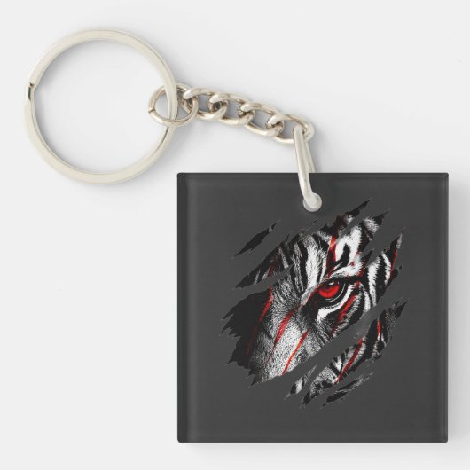 Anime-Tigeraugen durch Kratzer Schlüsselanhänger (Vorderseite)