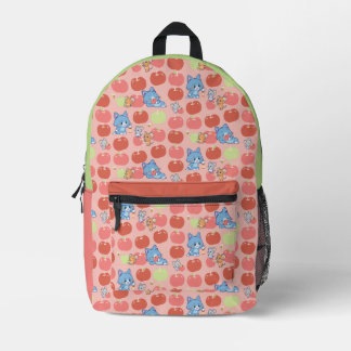 Anime Tom, Jerry und Tuffy Apple Pattern Bedruckter Rucksack