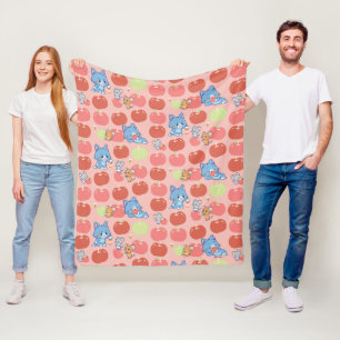 Anime Tom, Jerry und Tuffy Apple Pattern Fleecedecke