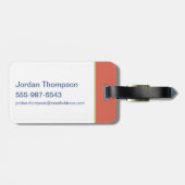 Anime Tom, Jerry und Tuffy Apple Pattern Gepäckanhänger (Rückseite horizontal)