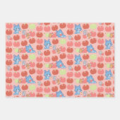 Anime Tom, Jerry und Tuffy Apple Pattern Geschenkpapier Set (Vorderseite 3)