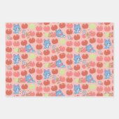 Anime Tom, Jerry und Tuffy Apple Pattern Geschenkpapier Set (Vorderseite)