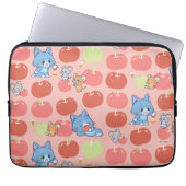 Anime Tom, Jerry und Tuffy Apple Pattern Laptopschutzhülle (Vorderseite)