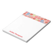 Anime Tom, Jerry und Tuffy Apple Pattern Notizblock (Rotiert)