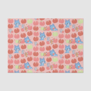Anime Tom, Jerry und Tuffy Apple Pattern Seidenpapier