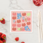 Anime Tom, Jerry und Tuffy Apple Pattern Serviette (Beispiel)