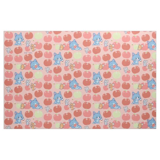 Anime Tom, Jerry und Tuffy Apple Pattern Stoff (Fat Quarter (45,7 x 55,9 cm))