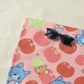 Anime Tom, Jerry und Tuffy Apple Pattern Strandtuch (Beispiel)