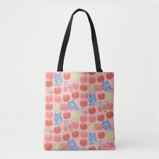 Anime Tom, Jerry und Tuffy Apple Pattern Tasche (Vorderseite)
