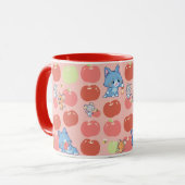 Anime Tom, Jerry und Tuffy Apple Pattern Tasse (Vorderseite Links)