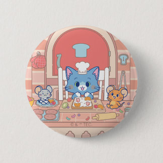 Anime Tom, Jerry und Tuffy Bakery Button