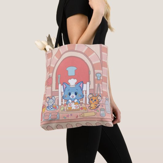 Anime Tom, Jerry und Tuffy Bakery Tasche (Von Nahem)