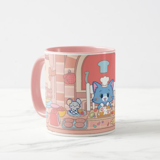 Anime Tom, Jerry und Tuffy Bakery Tasse (Vorderseite Links)