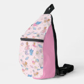Anime Tom, Jerry und Tuffy Candyland Pattern Crossbody Bag (Rechte Ecke)
