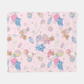Anime Tom, Jerry und Tuffy Candyland Pattern Fleecedecke (Vorderseite (Horizontal))