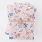 Anime Tom, Jerry und Tuffy Candyland Pattern Geschenkpapier Set (Beispiel)