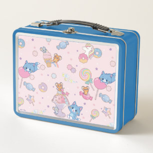 Anime Tom, Jerry und Tuffy Candyland Pattern Metall Brotdose