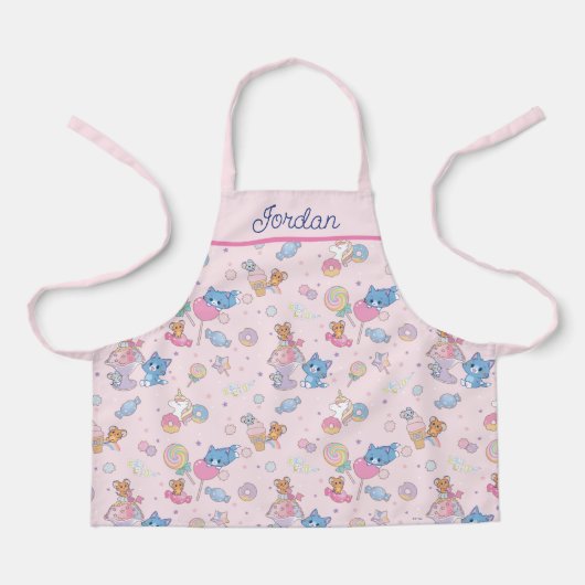 Anime Tom, Jerry und Tuffy Candyland Pattern Schürze (Vorderseite)