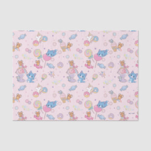 Anime Tom, Jerry und Tuffy Candyland Pattern Seidenpapier