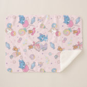 Anime Tom, Jerry und Tuffy Candyland Pattern Sherpadecke (Vorderseite (Horizontal))